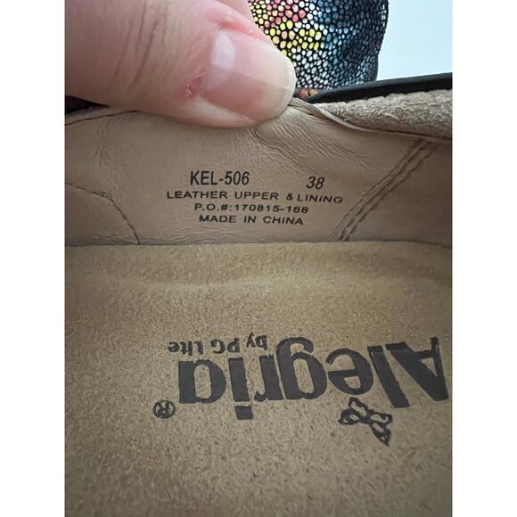 Alegria by PF Lite Women's Bloomies Slip- On Clog Floral Leather Size 38 (US 8) - Picture 6 of 8